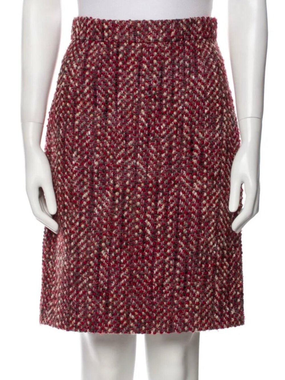 PRADA Bouclé Tweed Wool Skirt Size 4